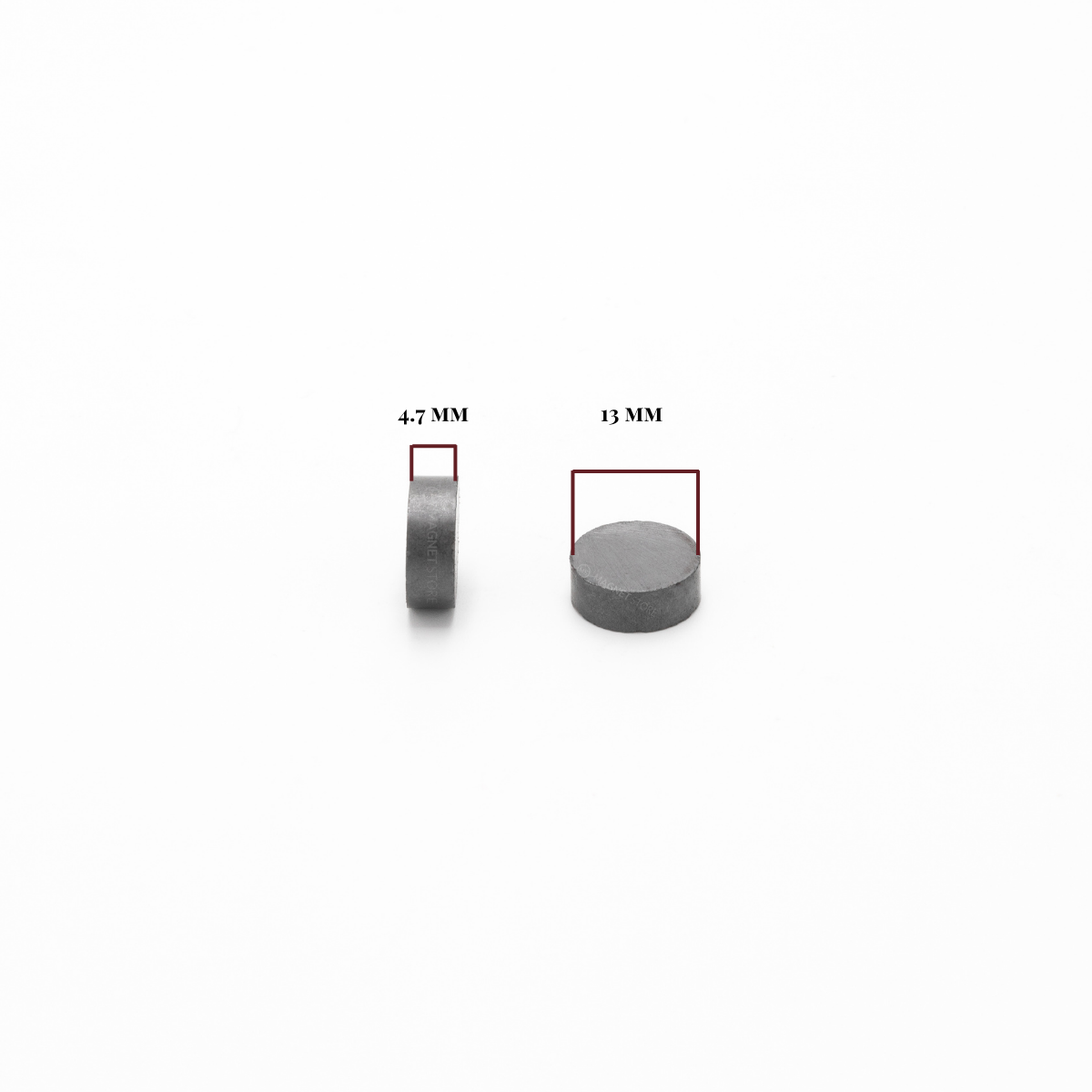 13x4.7mm Y30BH Unc Ferrite Disc Magnet