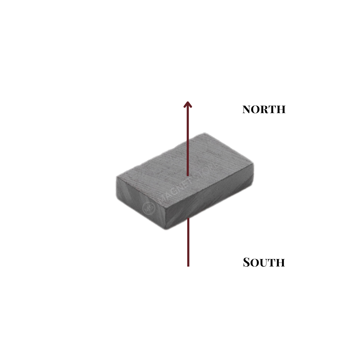 13x8x3mm Y30 BH Uncoated Ferrite Block Magnet