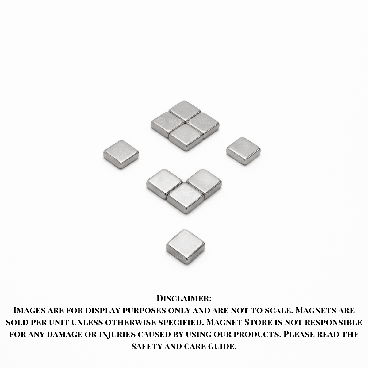 8.6x8.6x3mm N38 Ni Neodymium Block