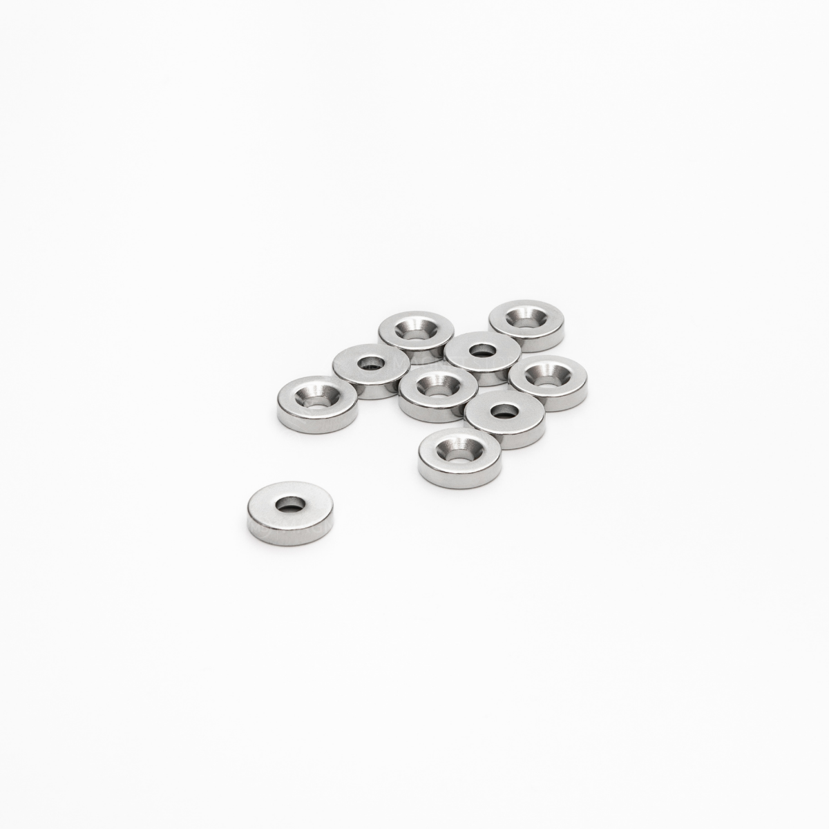 Neodymium Countersunk Magnet Od12xD6.5/D4x3mm Ni N38