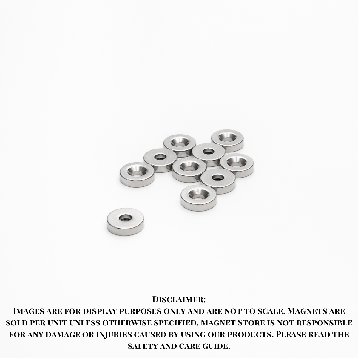 Neodymium Countersunk Magnet Od12xD6.5/D4x3mm Ni N38