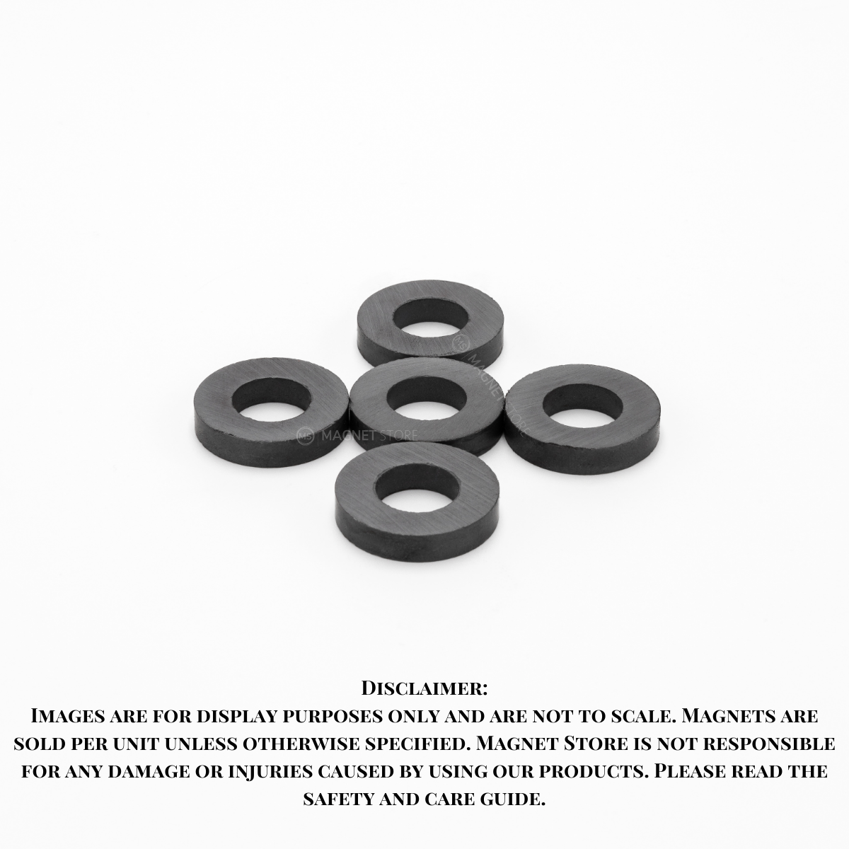 Od25xId12x5mm Y30BH Uncoated Ferrite Ring Magnet