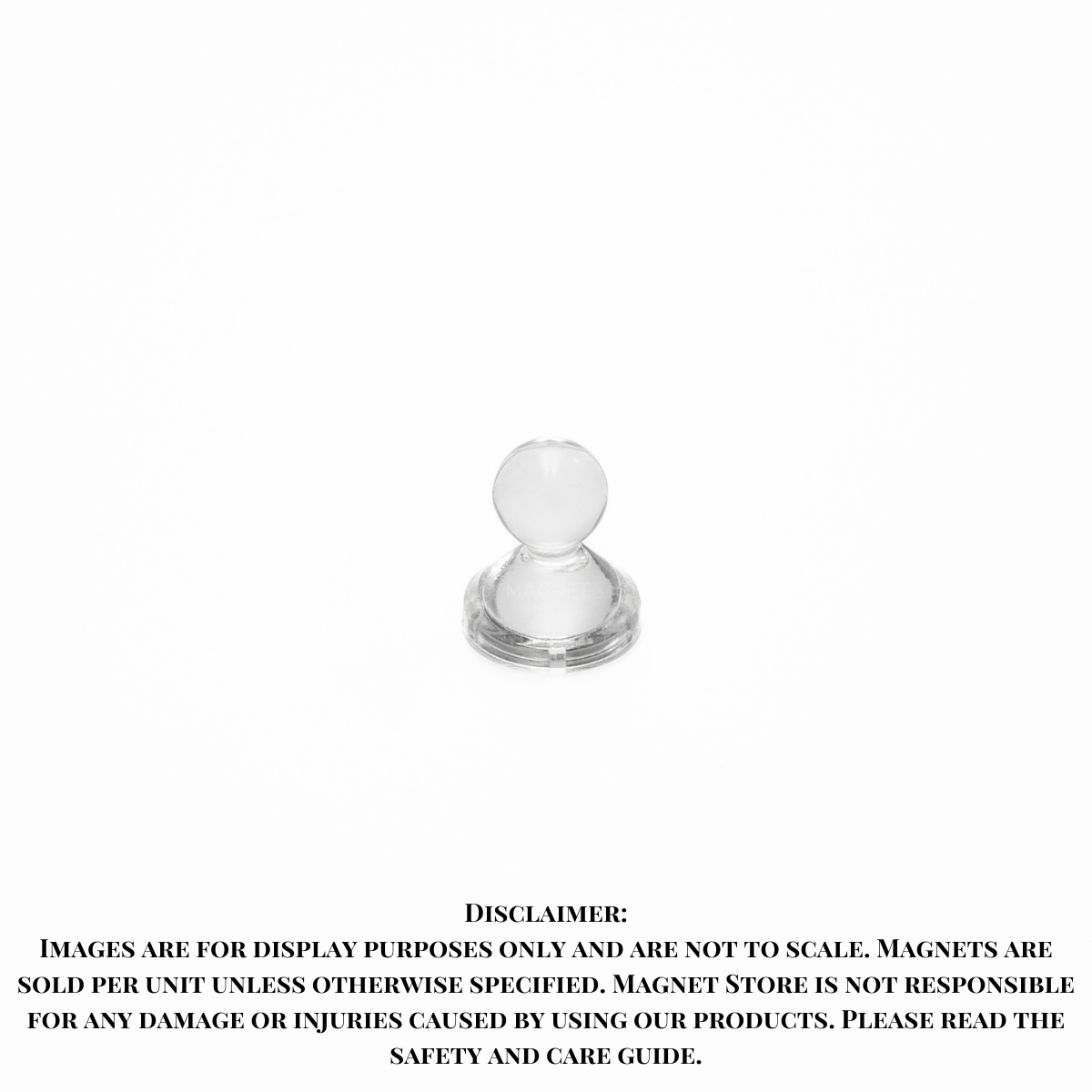 White Magnetic Pushpin 21x26mm