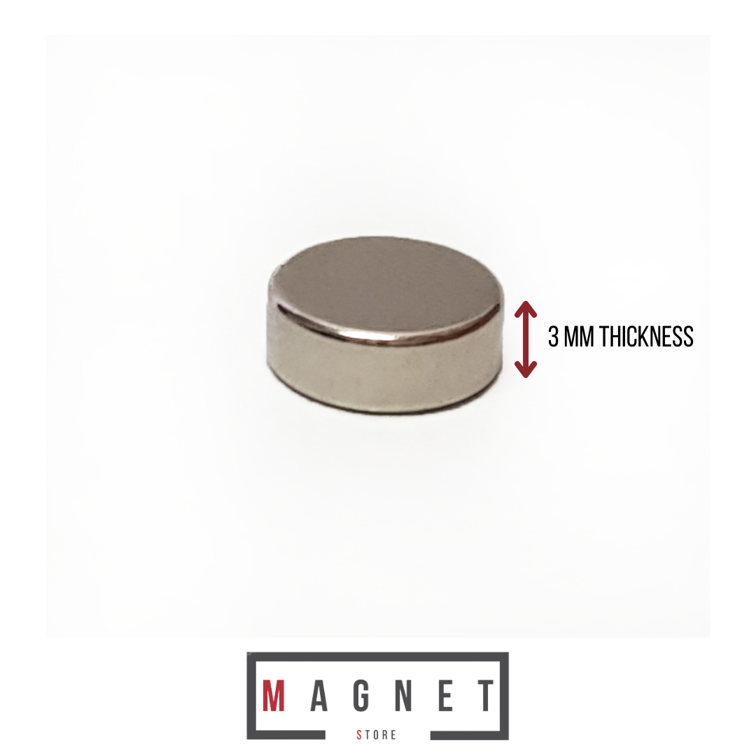 8x3mm N38 Ni Neodymium Disc