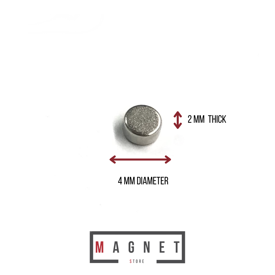 Store 4mm dia 2mm thick N38 Neodymium Disc South Africa