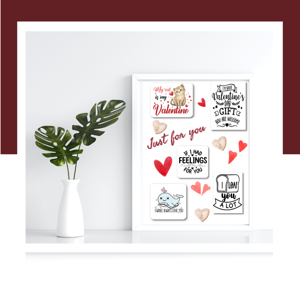 Last Minute Personalised Valentine's Day DIY Magnetic Love Notes