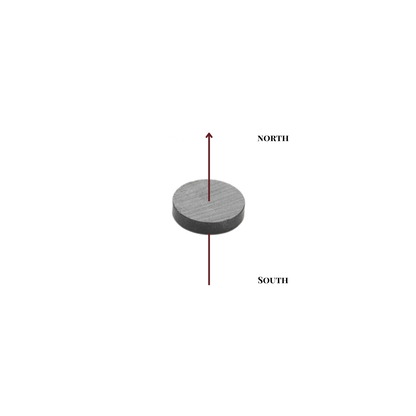 12x2.5mm Y30BH Uncoated Ferrite Disc Magnet