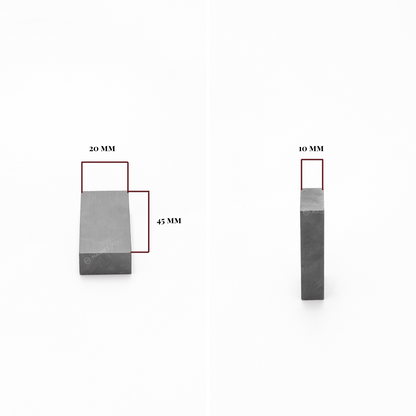 45x20x10mm Y30BH Uncoated Ferrite Block Magnet