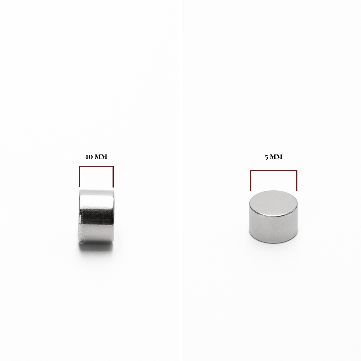 5x10mm N40SH Chem Ni Neodymium Disc