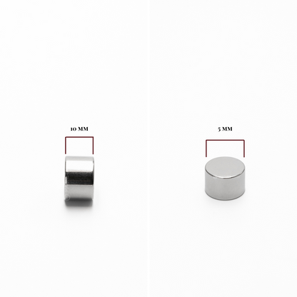 5x10mm N40SH Chem Ni Neodymium Disc