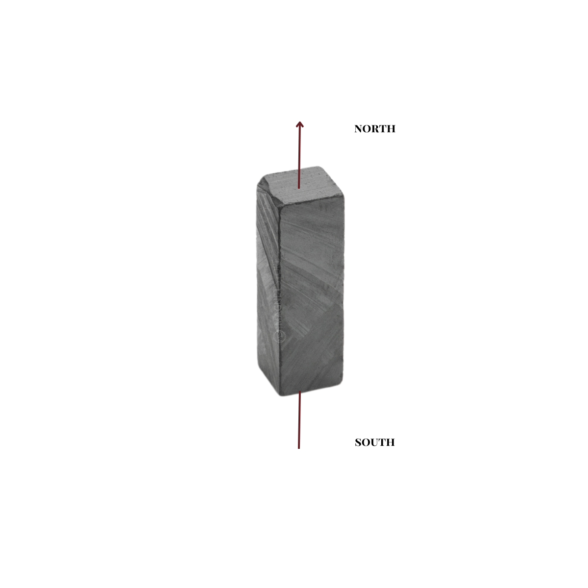 8x8x25mm Y30BH Uncoated Ferrite Block Magnet