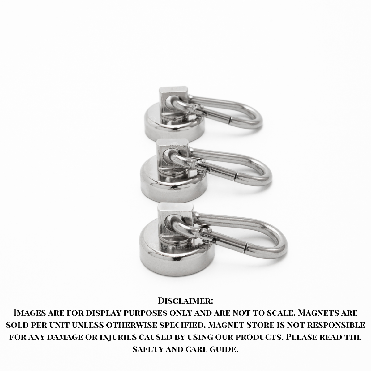 NL25 N35 Neodymium Pot Magnet with Carabiner-Rotation