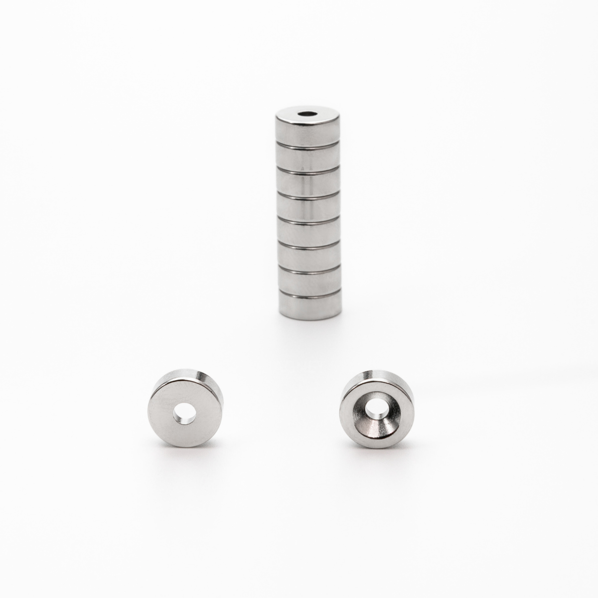 Neodymium Countersunk Magnet Od10xD6.5/D4x3mm Ni N38