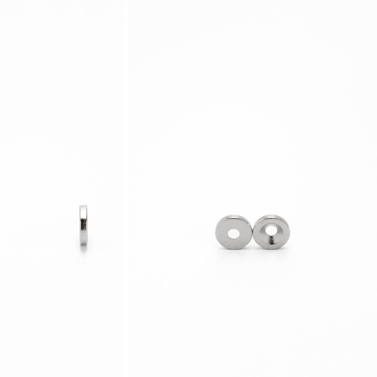 Neodymium Countersunk Magnet Od15xD9.6/D4.5x3mm Ni N38