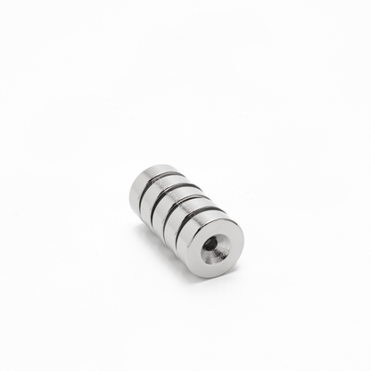 Neodymium Countersunk Magnet Od20xD10/D4x7mm Ni N38