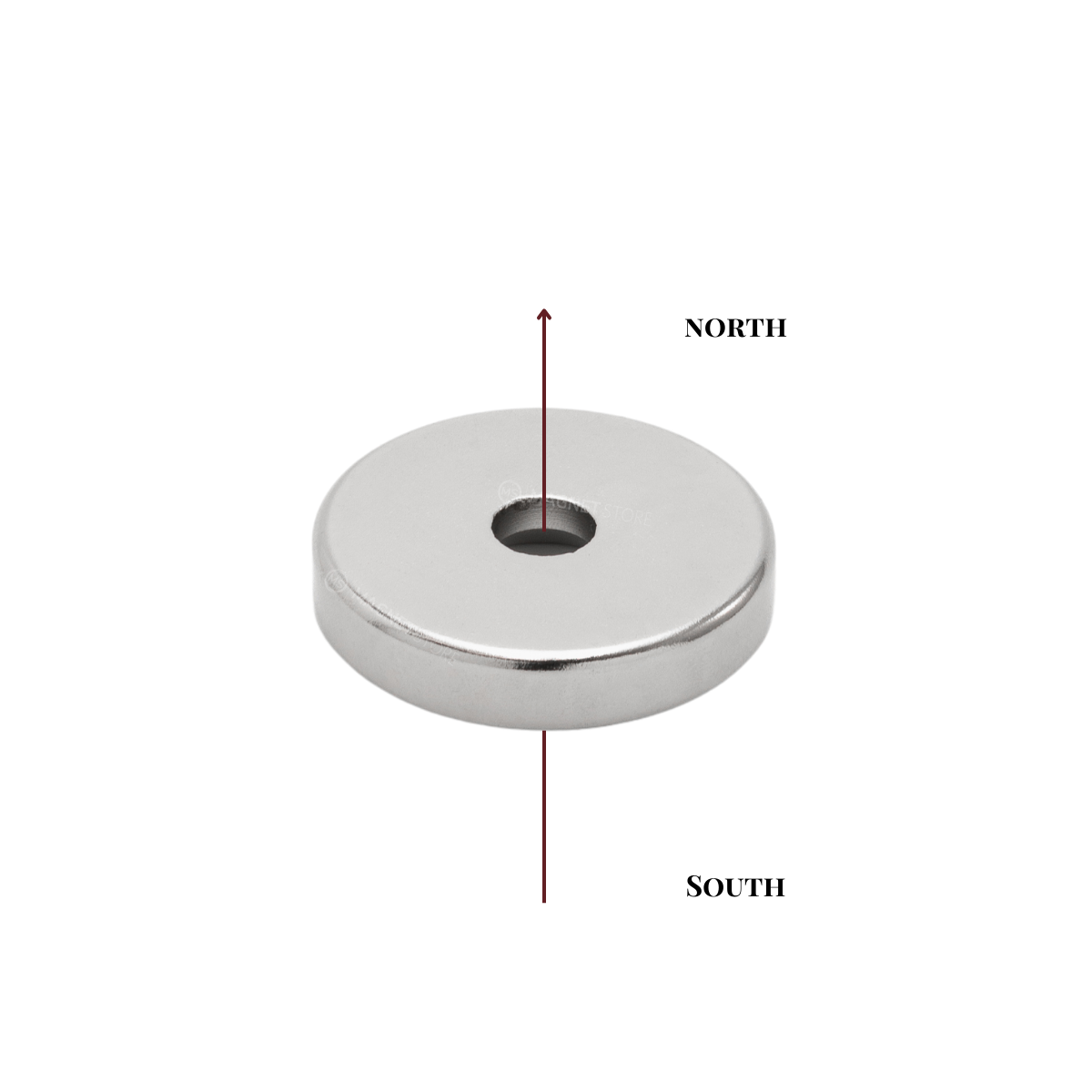 Neodymium Countersunk Magnet Od30xD13/D6.5x6mm Ni N38