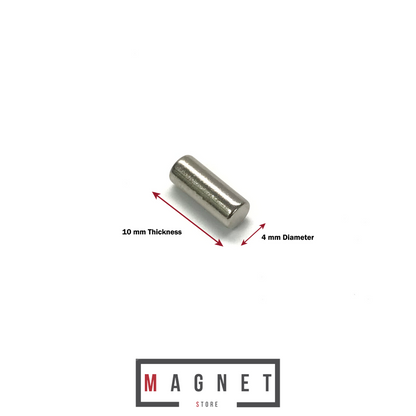 4x10mm N40SH Chem Ni Neodymium Disc