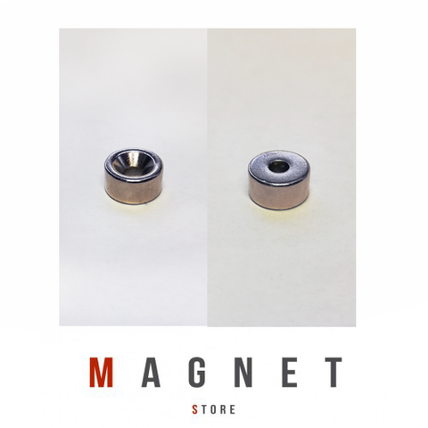 Neodymium Countersunk Magnet Od10xD6.5/D4x3mm Ni N38