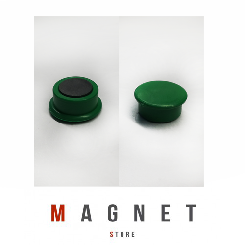 Ferrite Plastic Button Green