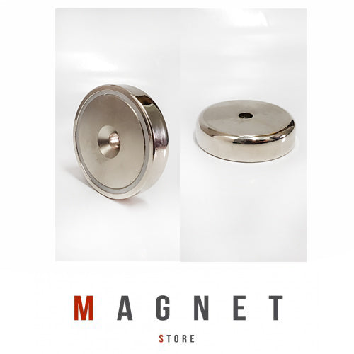 60mm Neodymium Pot Magnet N35 Ni