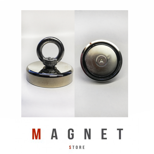 75mm Neodymium Pot Magnet with Eyebolt